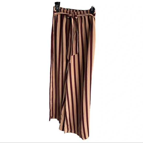 MAVERICK Stripes Wide Leg summer Pants Size Small - Picture 2 of 10
